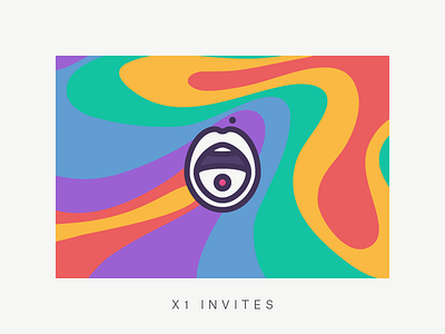 x1 Dribbble invite (ended) dribbble drugs giveaway invitation invite join psychedelic ticket