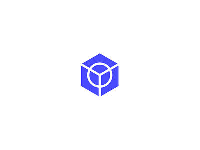 Personal Brand for an Objects Designer basic blue blueprint brand concept cube designer logo mark object sculptor