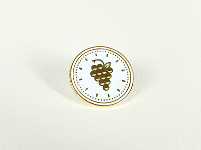 New Year's Eve enamel pin clock enamel eve fortune grapes hour luck new pin twelve year