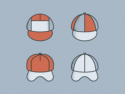 Caps cap caps clothes grain hat head headwear noise panel summer texture vector