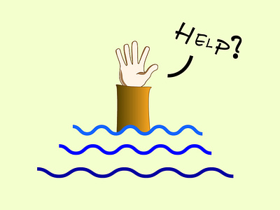 Help? drowning help illustration illustration art something interesting