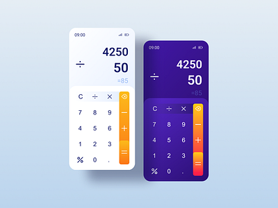 Calculator App Design - #DailyUi