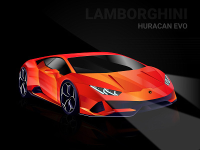 Lamborghini - My Dream Car 3d adobe illustrator animation artwork car concept creative design graphic design illustration modern design motion graphics super car trending vector vector art
