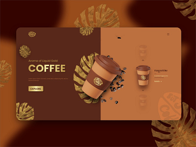 But First Coffee branding graphic design logo ui