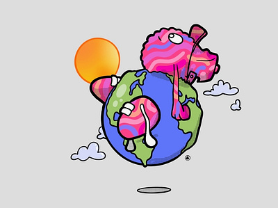 Earth Day character character design design earthday grafitti illustration