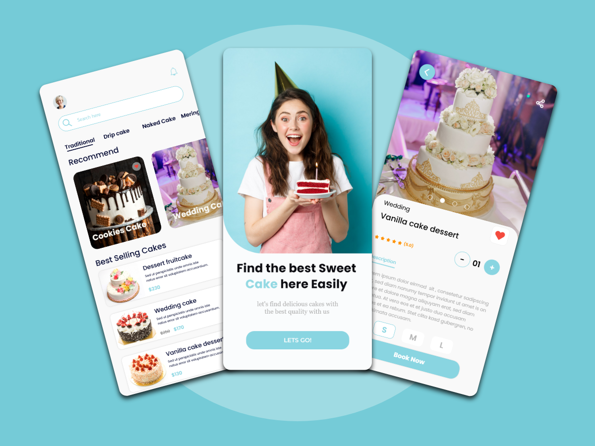 Cakes Shop App by Mutahar Hafeez on Dribbble