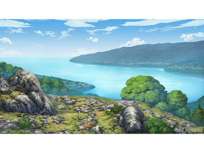 dream city animation anime artwork background backgroundanime digitalpainting environment landscape