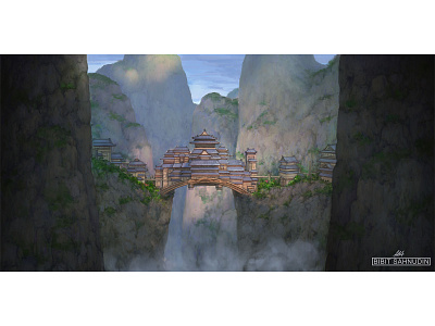 castle above the clouds 2 artwork background castle digitalpainting environment