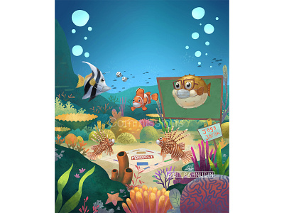 play monopoly game artwork background book childrebook digitalpainting environment fantasy illustration ocean sea