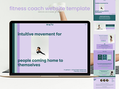 FitPro Coaching Website Template branding design graphic design typography web design website