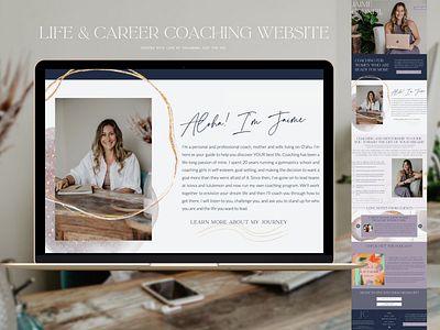 Life & Career Coach Website branding coaching website design graphic design typography web design website