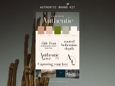 Authentic Brand Kit brand kit branding design typography