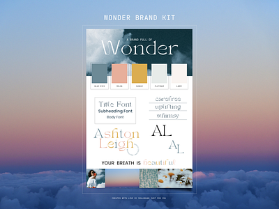 Wonder Brand Kit branding design logo typography