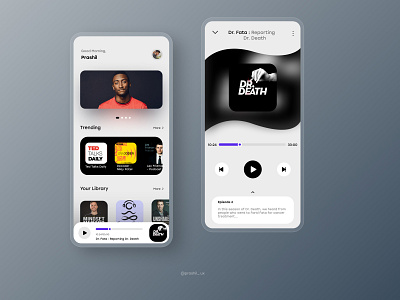 Podcast App UI appui mobileappui podcast podcast app podcastappui ui uiux uiuxdesign uiuxdesigner ux webdesigner