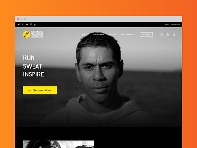 Indigenous Marathon Foundation UX Design design digital graphic design ux web design website wordpress
