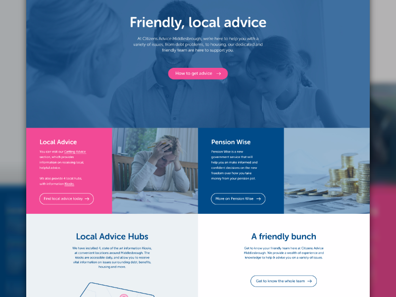 Homepage Full Layout design grid homepage landing layout web website