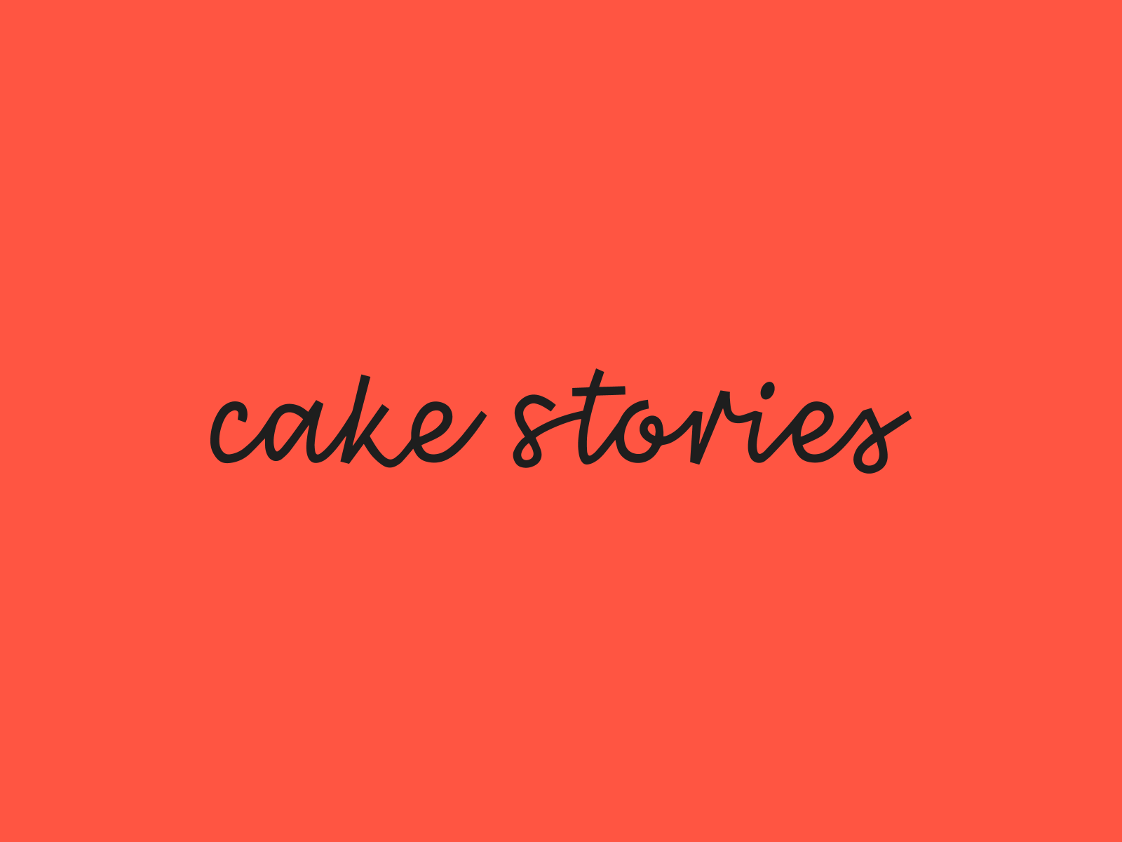 Cake Stories Logo by Adam Burn on Dribbble