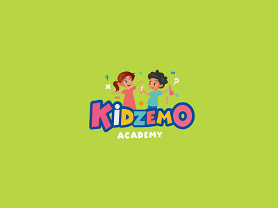 Kidzemo Academy branding graphic design identity kids logo nursery