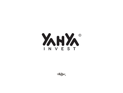 yahya invest logo brand branding calligraph calligraphy design invest logo typographi typography ui vector