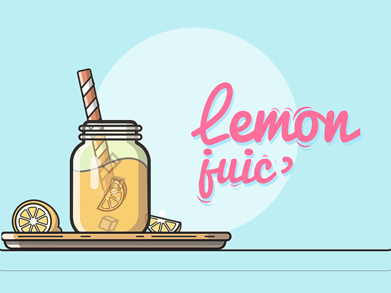 Lemon juice motion 2d 2d animation animator gif juice lemon lemon juice motion 2d motion typo typogaphy