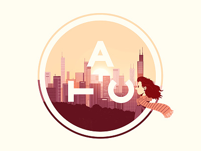 Logo - ATC Artist Series 1 atc avondale type co chicago dusk illustration scarf type typography