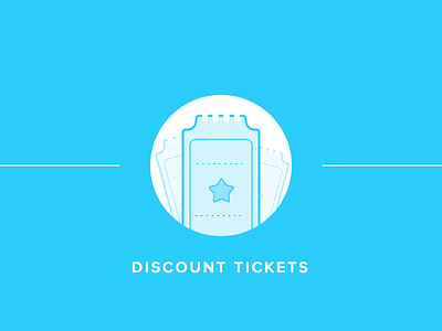 Discount Tickets coupon discount illustration ticket tickets visual