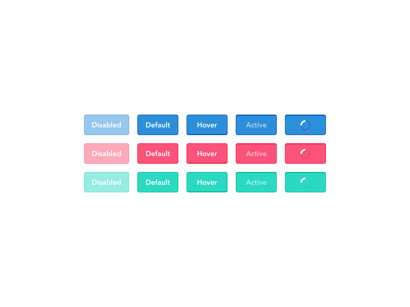 Sneak peek #1: Primary buttons bannerwise ui positive negative cta states interface ui design stylekit visual buttons primary buttons