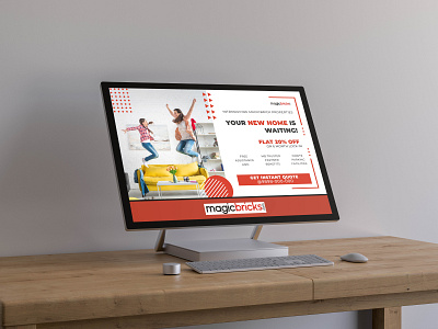 Web Banner For Magicbricks banner design brand identity branding logodesign web banner web banner design web design