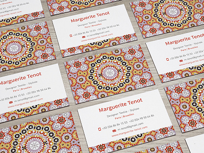 Pattern business card