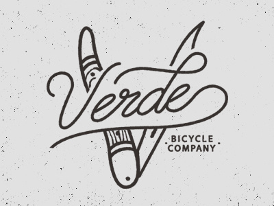 Verde Bicycle Co. illustration t shirt typography