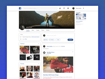 Facebook Profile Redesign - Concept concept facebook profile redesign social ui ux