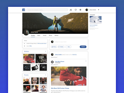 Facebook Profile Redesign - Concept