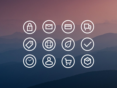 Narrative Icons e-com icons web