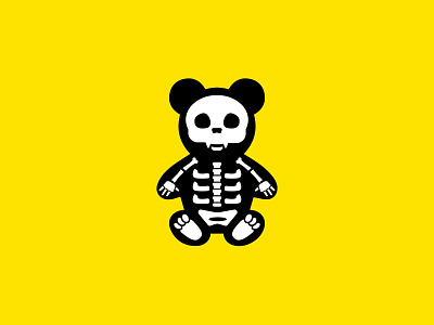 Skele-Bear bear branding icon identity illustration logo packaging packaging design print skeleton xray