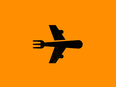 Forking Plane airplane badges brand branding food fork identity illustration jay master design logo packaging plane print restaurant to go typography