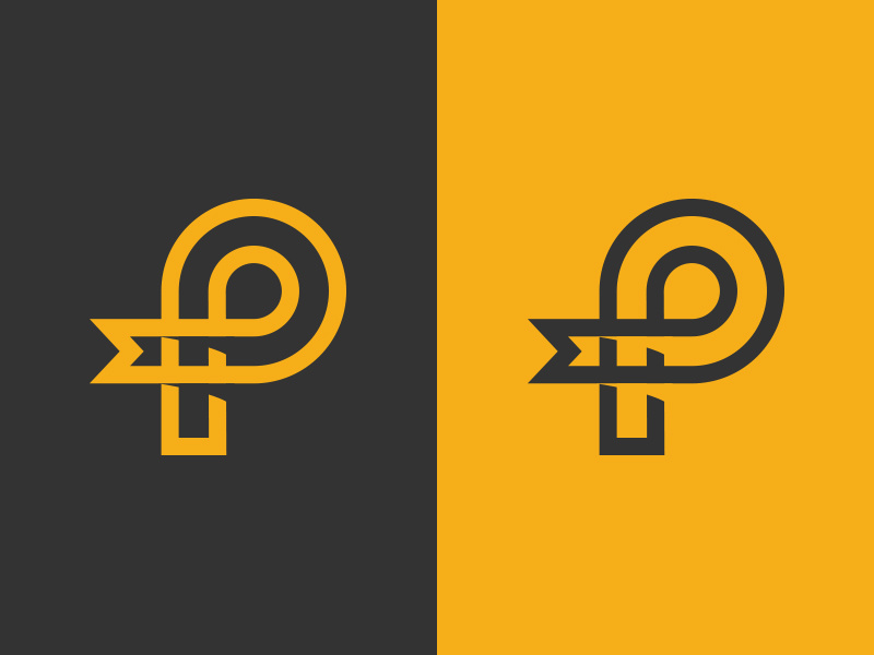 Working on a "P" thing process idea logo graphic icon vector alphabet branding design illustration graphic design