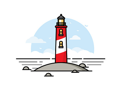 Lighthouse 7 days to create alphabet badge design explore graphic graphic design icon illustration lighthouse logo