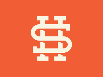 SH Monogram v2 alphabet custom type design graphic graphic design icon identity illustration logo typography vector