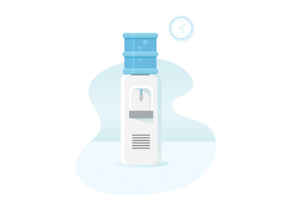 Water cooler blog business custom graphic design hr icon illustration spot illustration water cooler watercooler