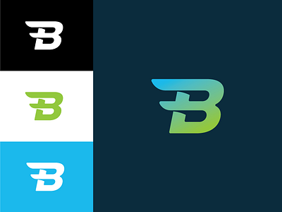 BitWing b wing bitwing branding custom letters gradient identity illustration jay master design live design co. logo