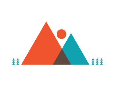 Mountains badge design explore graphic icon illustration logo mountains nature northwest