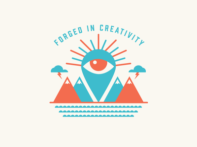 Forged in Creativity alphabet custom type design graphic graphic design icon identity illustration logo typography vector