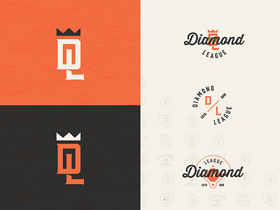 The DL baseball custom type design graphic graphic design icon identity illustration logo typography vector