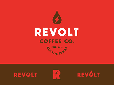 Revolt Coffee austin caffeine coffee ice coffee identity jay master design live design co. logo nitro red revolt texas