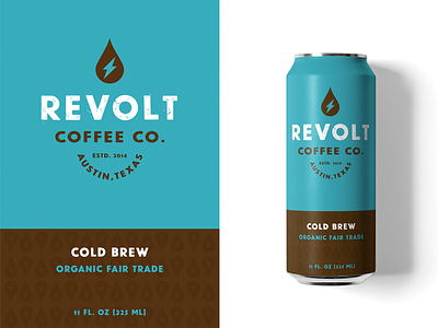 Revolt Cold Brew alphabet custom type design graphic graphic design icon identity illustration logo typography vector