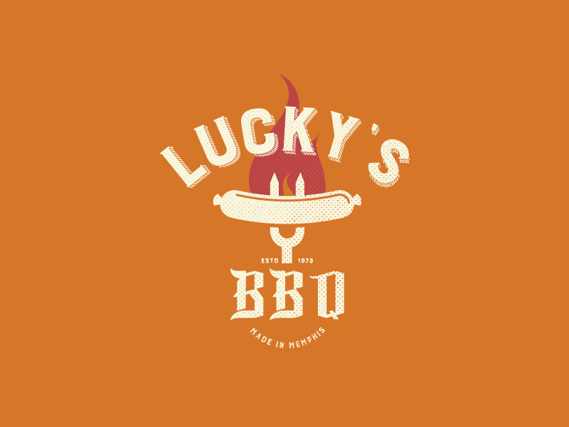 Lucky's BBQ by Jay Master on Dribbble