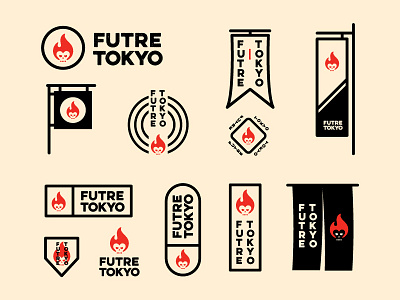 Futre Tokyo explorations apparel badges brand branding identity logo package packaging