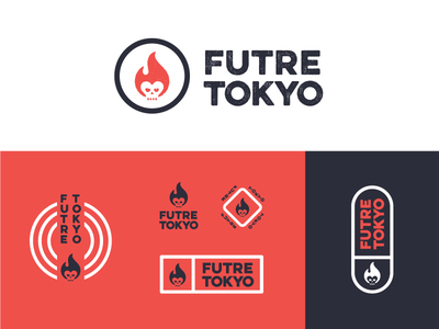 Futre Tokyo Rnd2 apparel branding futre tokyo identity logo mark package design packaging skating skull