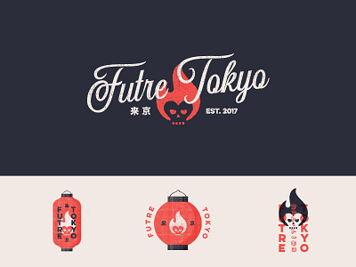 Futre Tokyo Rnd3 apparel branding future identity japan lantern logo packaging skull tokyo typography