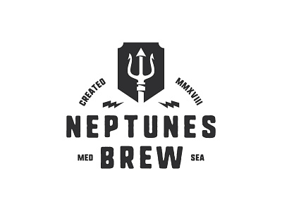 Neptunes Brew badges beer brand branding brewery identity logo package package design packaging